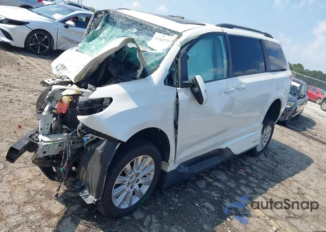 2013 Toyota Sienna Limited V6 7 Passenger z USA, uszkodzony, nr VIN 5TDYK3DC4DS366212